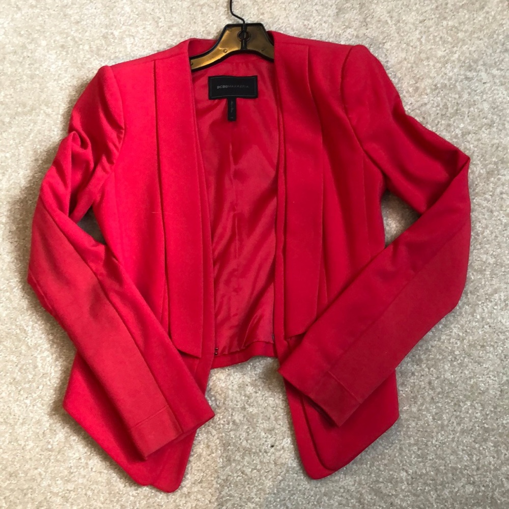 Bcbg red blazer